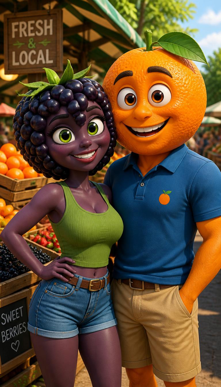 AI Fruit Story short-form video style
